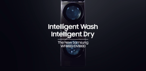 Samsung WF8800 Front Loading Washer: AI-powered Smart Dial
