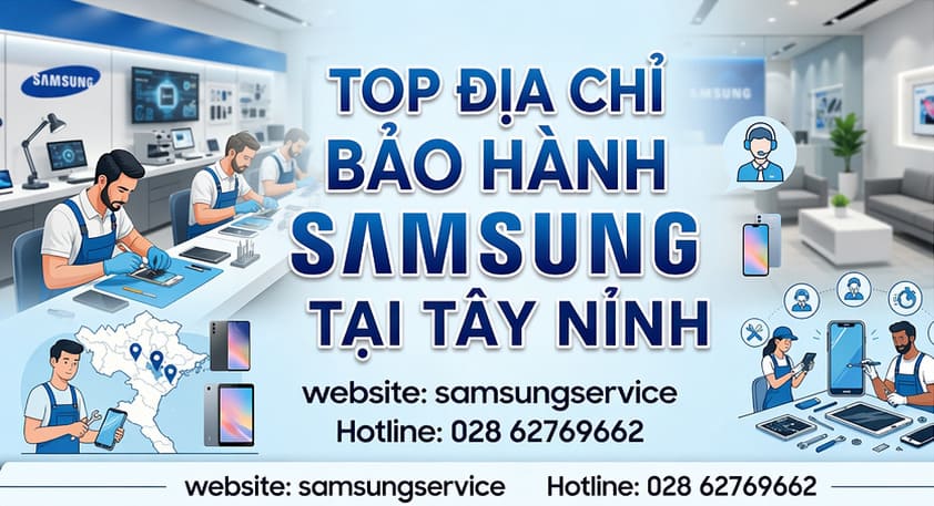 Chuyên gia từ địa chỉ bảo hành Samsung uy tín tại Tây Ninh bảo dưỡng máy giặt tận nơi