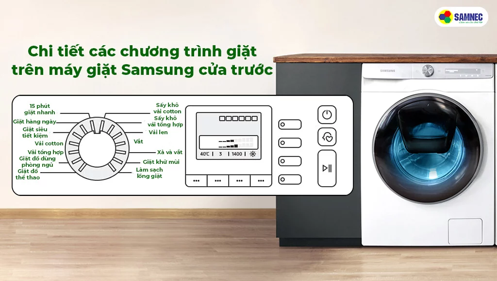 Máy giặt Samsung Inverter bị dừng giữa chương trình