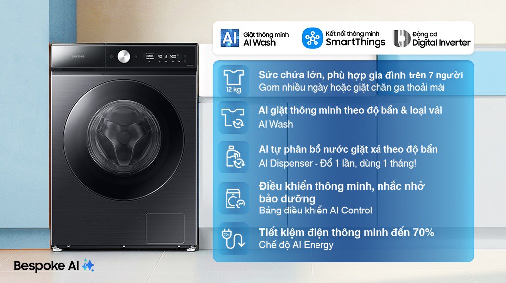 Máy Giặt Samsung Inverter Không Cấp Điện Vào Động Cơ