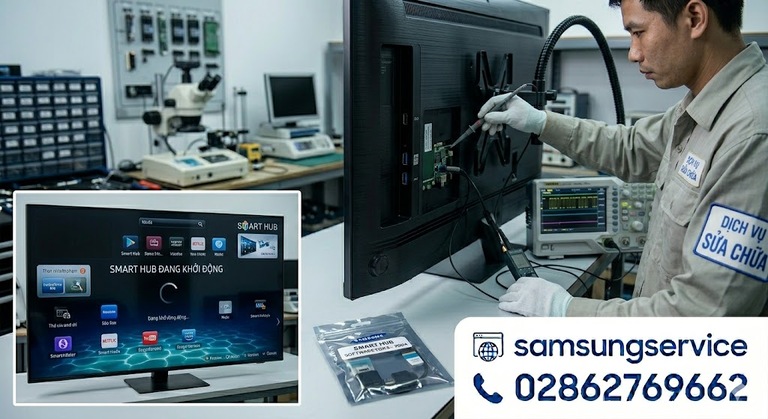 Lỗi tivi Samsung bị đứng màn hình Smart Hub