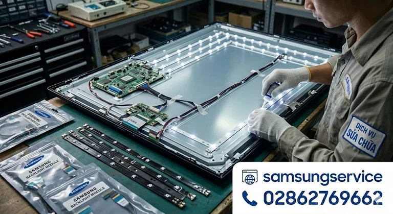 Tivi Samsung lỗi đèn nền