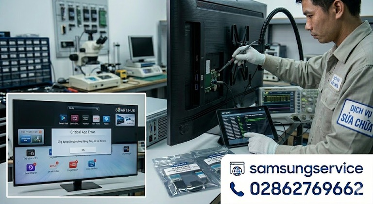 Xử lý lỗi ứng dụng trên Smart Tivi Samsung