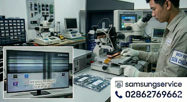 Tivi Samsung màn hình bị sọc