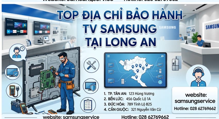 Chuyên viên từ địa chỉ bảo hành tivi Samsung tại Long An khắc phục bo mạch chủ tivi bị ẩm mốc