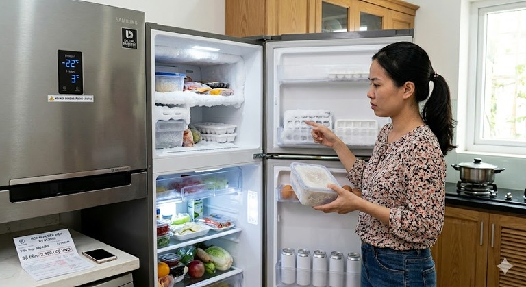 Tủ lạnh Samsung Inverter chạy liên tục không ngắt