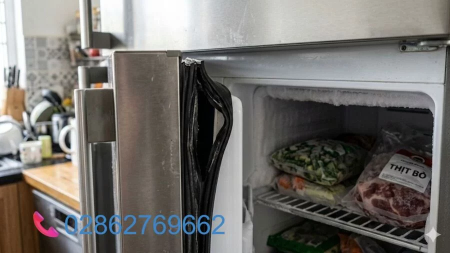 Tủ lạnh Samsung Side by Side bị chảy nước dưới sàn