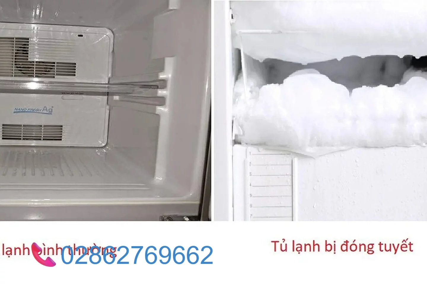 Tủ lạnh Samsung Side by Side bị đóng tuyết ngăn đá