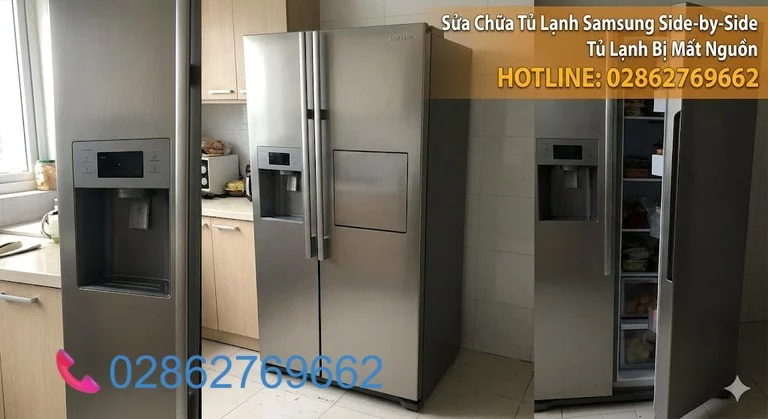 Tủ lạnh Samsung Side by Side bị mất nguồn