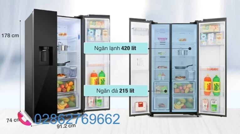 Tủ lạnh Samsung Side by Side không cấp nước